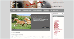 Desktop Screenshot of haflinger-online.de