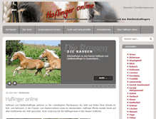Tablet Screenshot of haflinger-online.de